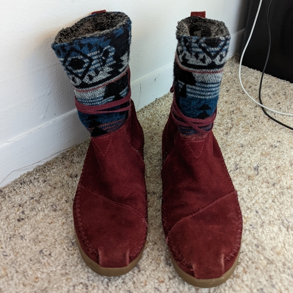 Toms Aztec Winter Boots, Size 8.5 - Picture 3 of 6